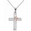 Λευκόχρυσος βαπτιστικός σταυρός Κ14 με αλυσίδα