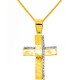 Χρυσός βαπτιστικός σταυρός Κ14 με αλυσίδα