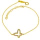 Χρυσό βραχιόλι Κ14 με ζιργκόν
