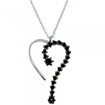 Λευκόχρυσο  κολιέ Κ14 με ζιργκόν