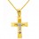 Χρυσός βαπτιστικός σταυρός Κ14 με αλυσίδα