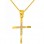 Χρυσός βαπτιστικός σταυρός Κ9 με αλυσίδα