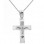 Λευκόχρυσος  βαπτιστικός σταυρός Κ14 με αλυσίδα