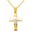 Χρυσός βαπτιστικός σταυρός Κ14 με αλυσίδα