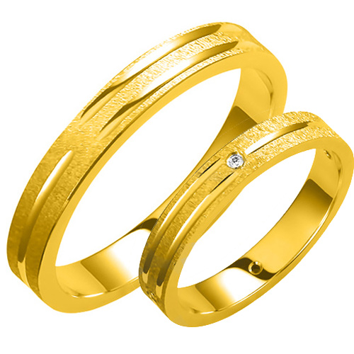 Σετ χρυσές βέρες 14 καρατίων