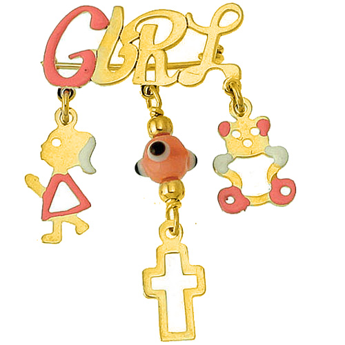 Χρυσή παραμάνα Κ9 με σμάλτο