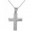 Λευκόχρυσος βαπτιστικός σταυρός Κ14 με αλυσίδα