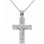 Λευκόχρυσος βαπτιστικός σταυρός Κ14 με αλυσίδα