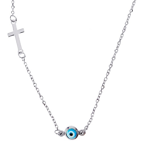 Λευκόχρυσο παιδικό κολιέ Κ14