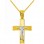 Χρυσός βαπτιστικός σταυρός Κ14 με αλυσίδα