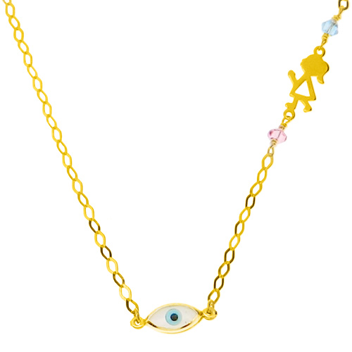 Χρυσό παιδικό κολιέ Κ14