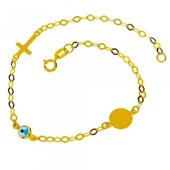 Χρυσό παιδικό βραχιόλι Κ14