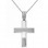 Λευκόχρυσος βαπτιστικός σταυρός Κ14 με αλυσίδα
