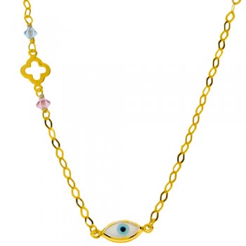 Χρυσό παιδικό κολιέ Κ14