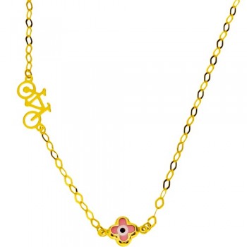 Χρυσό παιδικό κολιέ Κ14