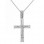 Λευκόχρυσος βαπτιστικός σταυρός Κ14 με αλυσίδα