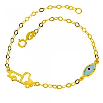 Χρυσό παιδικό βραχιόλι Κ14