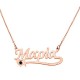 Κολιέ όνομα από ροζ χρυσό Κ9