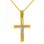 Χρυσός βαπτιστικός σταυρός Κ14 με αλυσίδα
