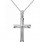 Λευκόχρυσος βαπτιστικός σταυρός Κ14 με αλυσίδα