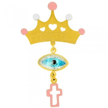 Χρυσή παραμάνα Κ9 με σμάλτο