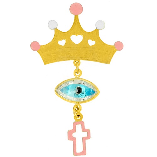 Χρυσή παραμάνα Κ9 με σμάλτο