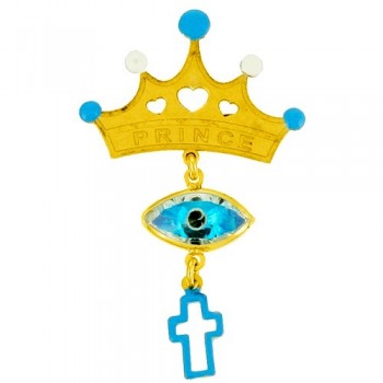 Χρυσή παραμάνα Κ9 με σμάλτο