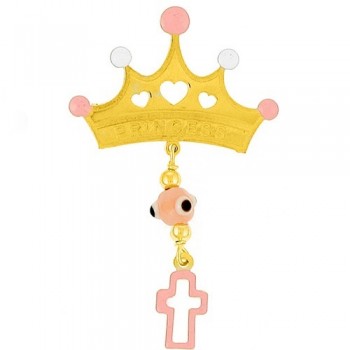 Χρυσή παραμάνα Κ9 με σμάλτο