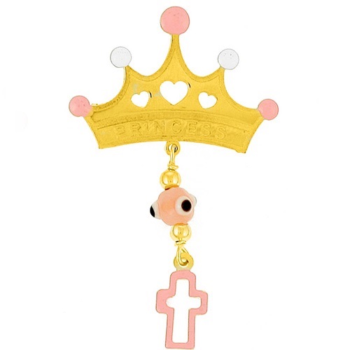 Χρυσή παραμάνα Κ9 με σμάλτο