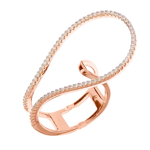 Ασημένιο δαχτυλίδι 925 σε ροζ χρώμα με ζιργκόν