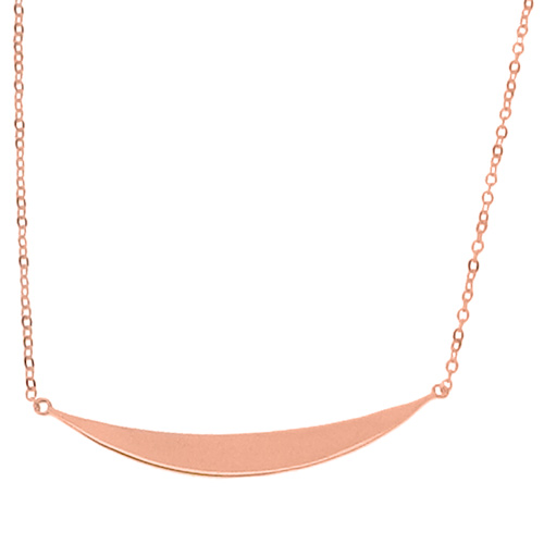 Ασημένιο κολιέ 925 σε ροζ χρώμα