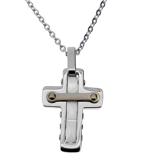 Ατσάλινος σταυρός και αλυσίδα