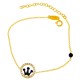 Χρυσό βραχιόλι Κ14 με ζιργκόν