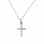 Λευκόχρυσος Σταυρός Fashion Κ14 με αλυσίδα