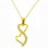 Χρυσό μενταγιόν Κ14 με αλυσίδα