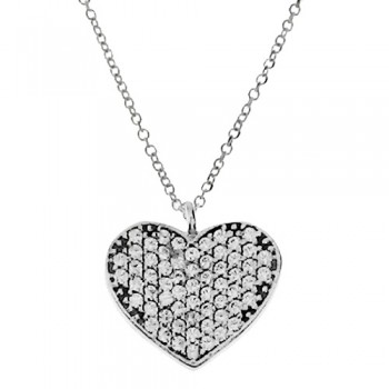 Λευκόχρυσο κολιέ Κ14 με ζιργκόν