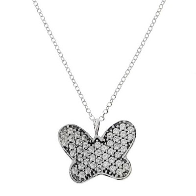 Λευκόχρυσο κολιέ Κ14 με ζιργκόν