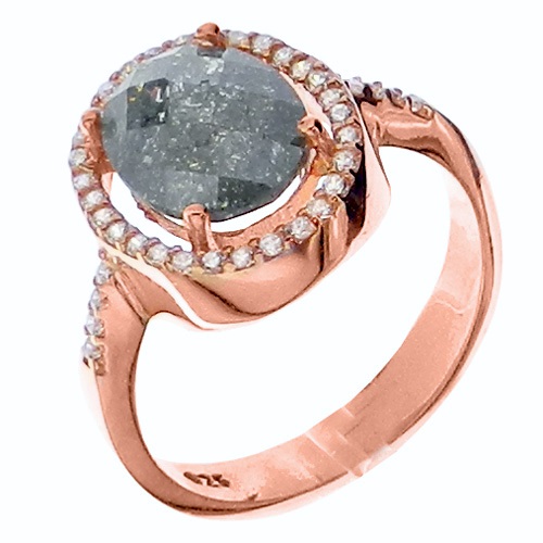 Ασημένιο δαχτυλίδι 925 με συνθετικό χαλαζία και ζιργκόν