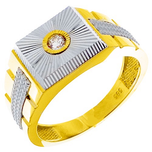 Χρυσό ανδρικό δαχτυλίδι Κ14