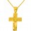 Χρυσός βαπτιστικός σταυρός Κ14 με αλυσίδα