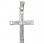 Λευκόχρυσος βαπτιστικός σταυρός Κ14