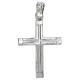 Λευκόχρυσος βαπτιστικός σταυρός Κ14