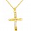 Χρυσός βαπτιστικός σταυρός Κ14 με αλυσίδα