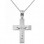 Λευκόχρυσος βαπτιστικός σταυρός Κ14 με αλυσίδα