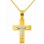 Χρυσός βαπτιστικός σταυρός Κ14 με αλυσίδα