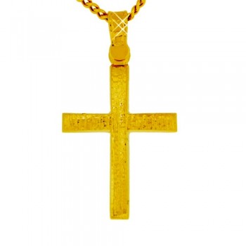 Χρυσός βαπτιστικός σταυρός Κ14