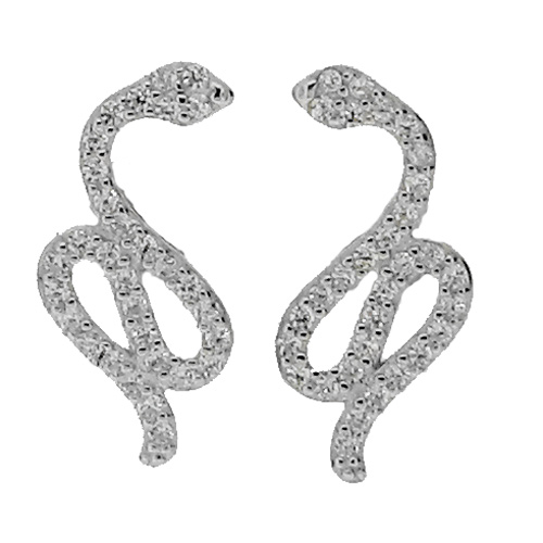 Ασημένια σκουλαρίκια 925 με ζιργκόν