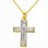 Χρυσός βαπτιστικός σταυρός Κ14 με αλυσίδα