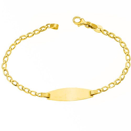 Χρυσό παιδικό βραχιόλι ταυτότητα Κ9