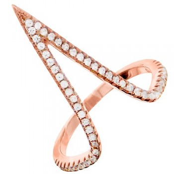 Ασημένιο δαχτυλίδι 925 σε ροζ χρώμα